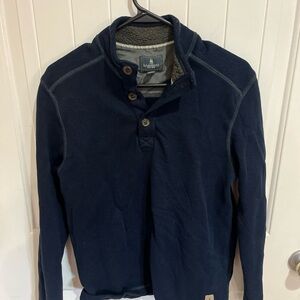 GH Bass and Co Navy Fleece Lined Pullover Size M GUC